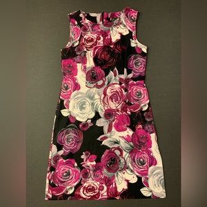 Body con graphic floral dress